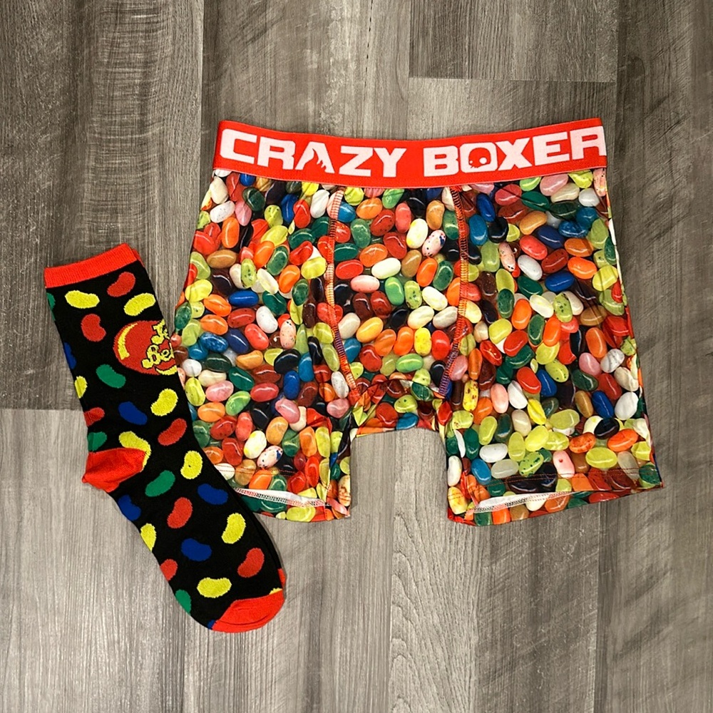 Jelly Belly Boxer Brief and Socks Combo Set - Small